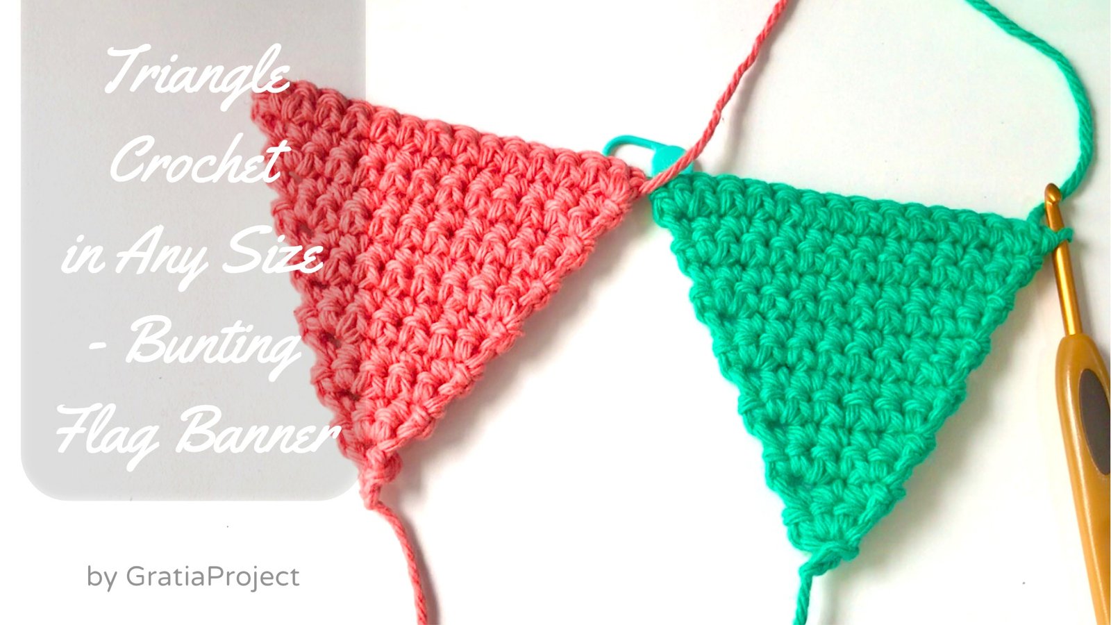 Triangle Crochet in Any Size | Bunting Flag Banners