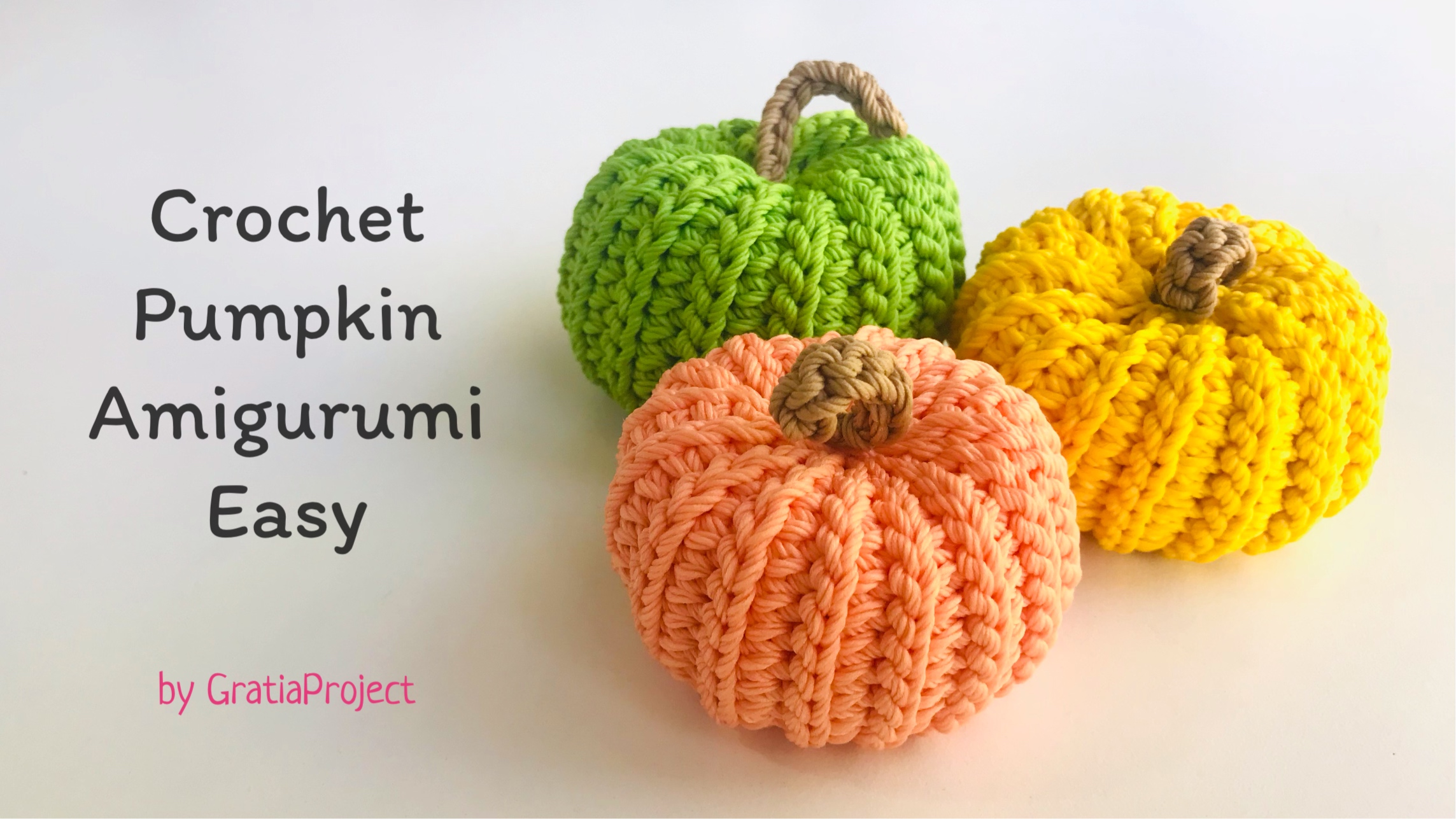 crochet pumpkin amigurumi easy beginner