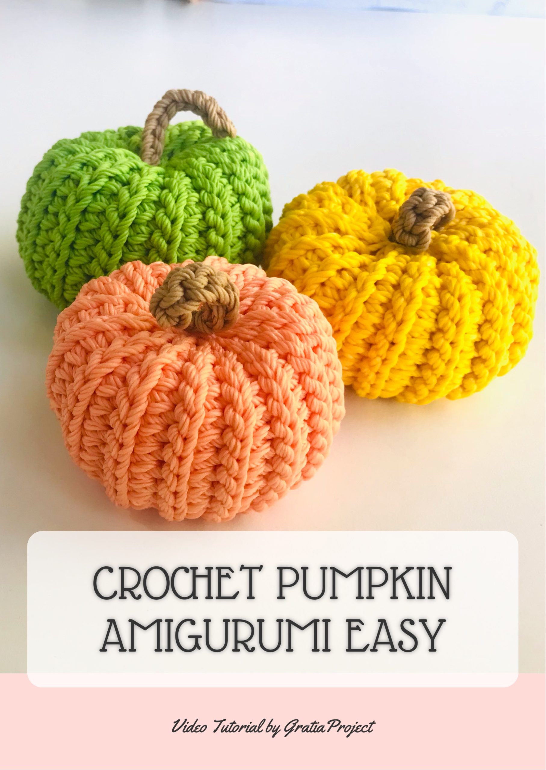 Crochet Pumpkin Amigurumi Easy Cute