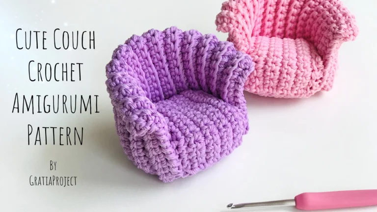 cute couch crochet amigurumi pattern