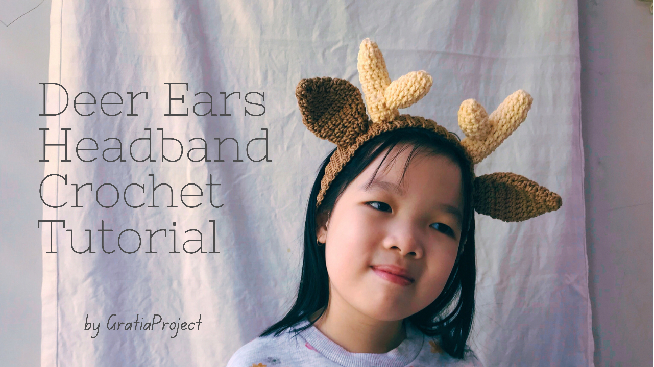 Deer Ears Headband Crochet Tutorial