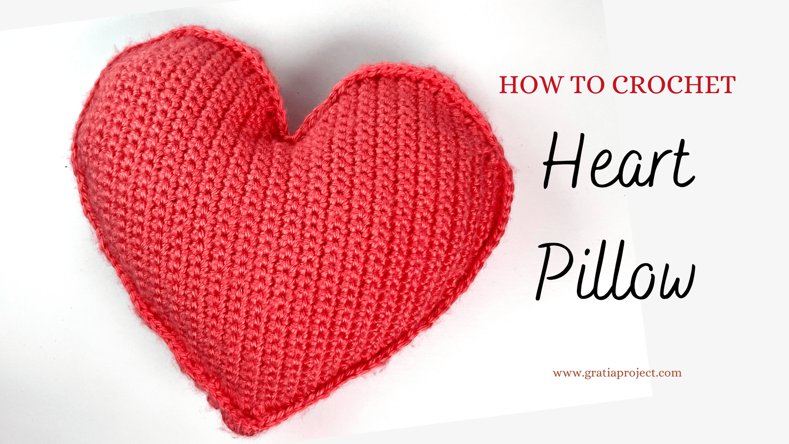 Heart Pillow Crochet Tutorial