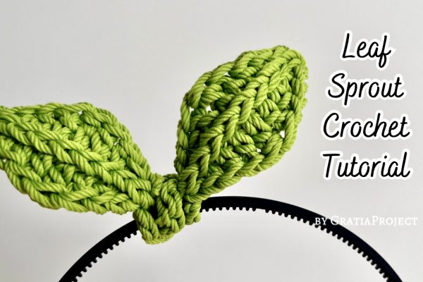 leaf sprout crochet pattern