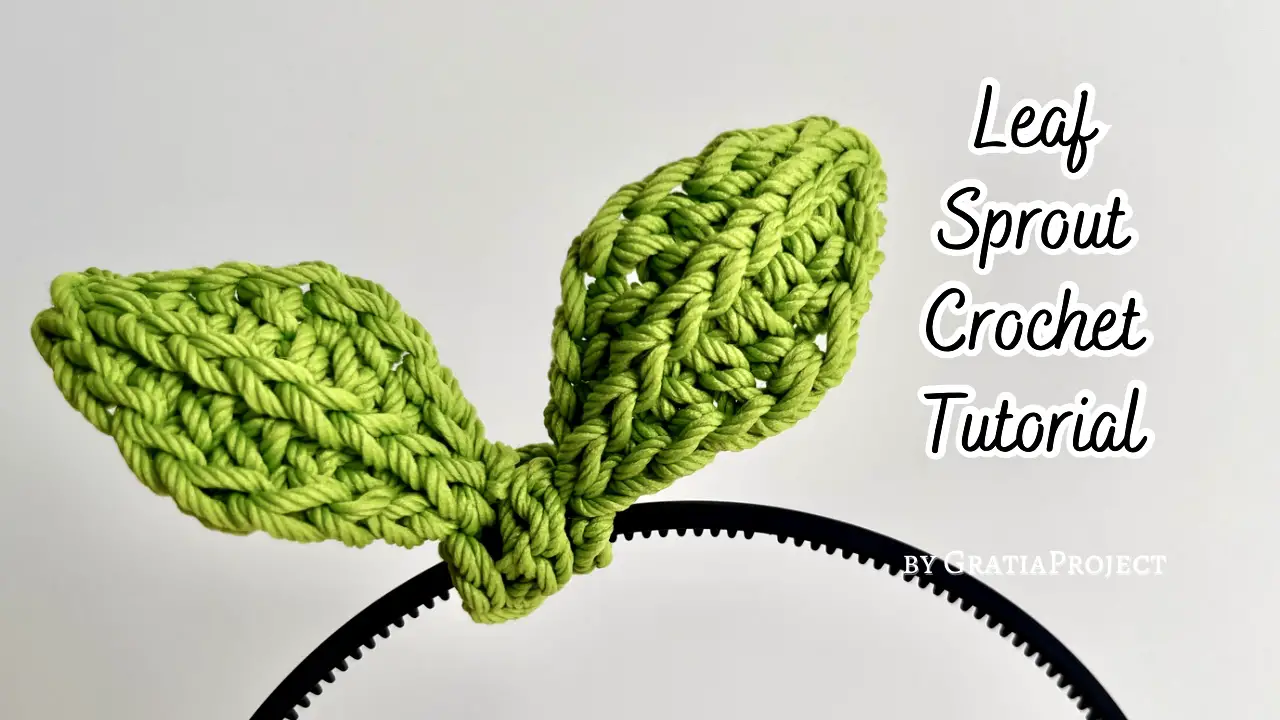 leaf sprout crochet pattern