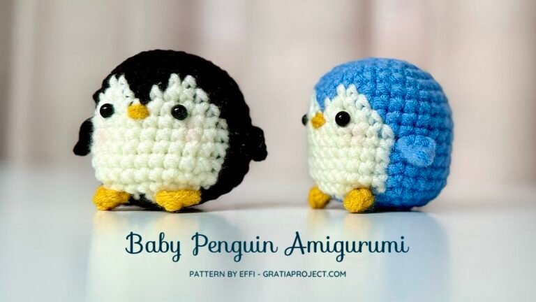 baby penguin amigurumi crochet pattern