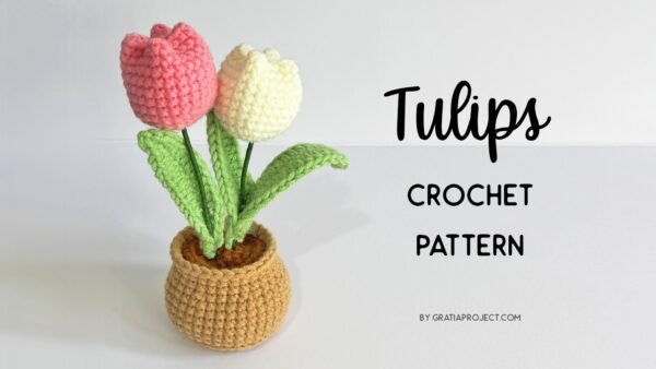 tulips flower crochet pattern