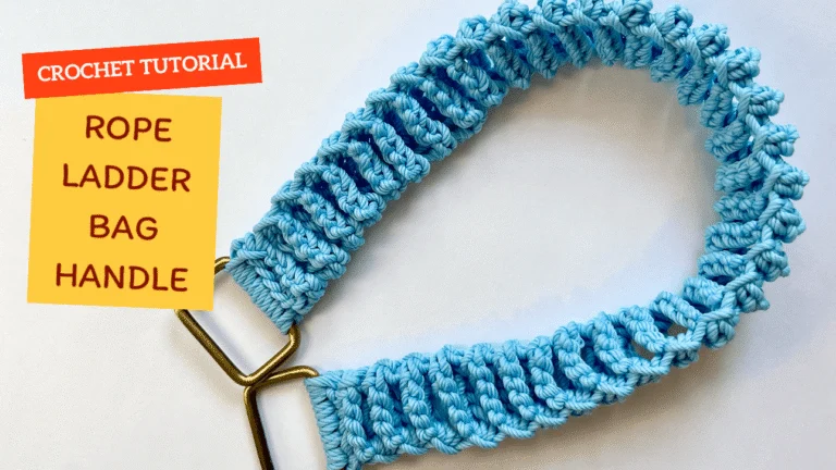 crochet cord ladder bag handle