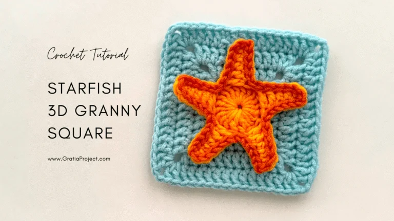 crochet starfish 3d granny square