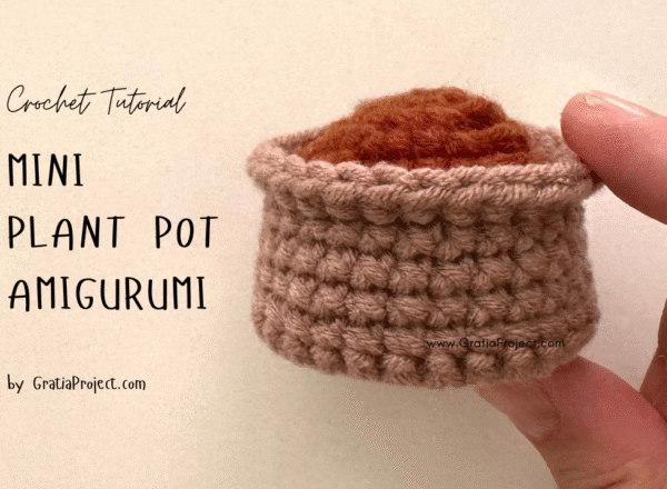 Crochet Mini Plant Pot Amigurumi Tutorial