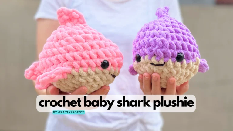 Crochet Baby Shark Plushie