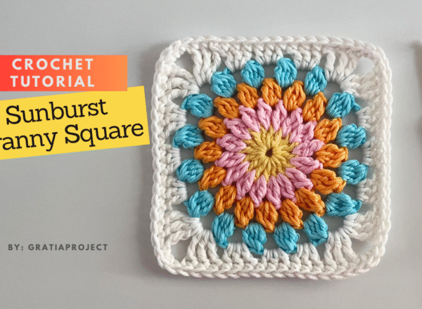 Sunburst Granny Square Crochet Tutorial
