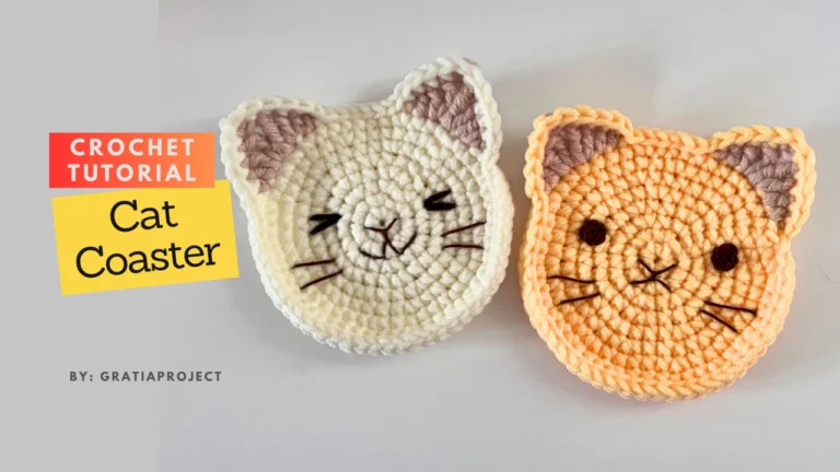Crochet-Cat-Coaster