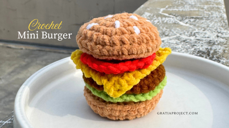 Crochet Mini Burger Crochet Mini Burger